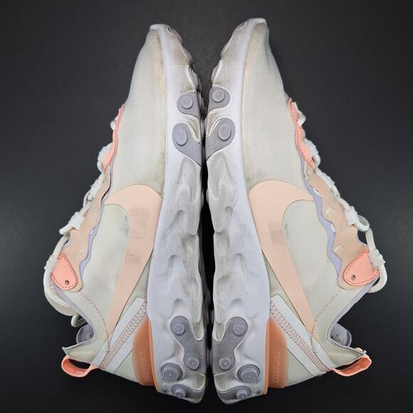 Nike React Element 55 Pale Pink Running Sneakers Shoes BQ2728-601 Women's Size 9 - Picture 9 of 13